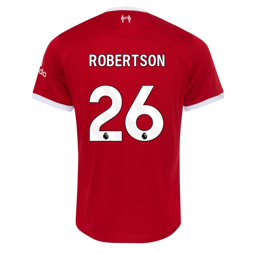 Damen Andrew Robertson #26 Rot Heimtrikot Trikot 2023/24 T-Shirt