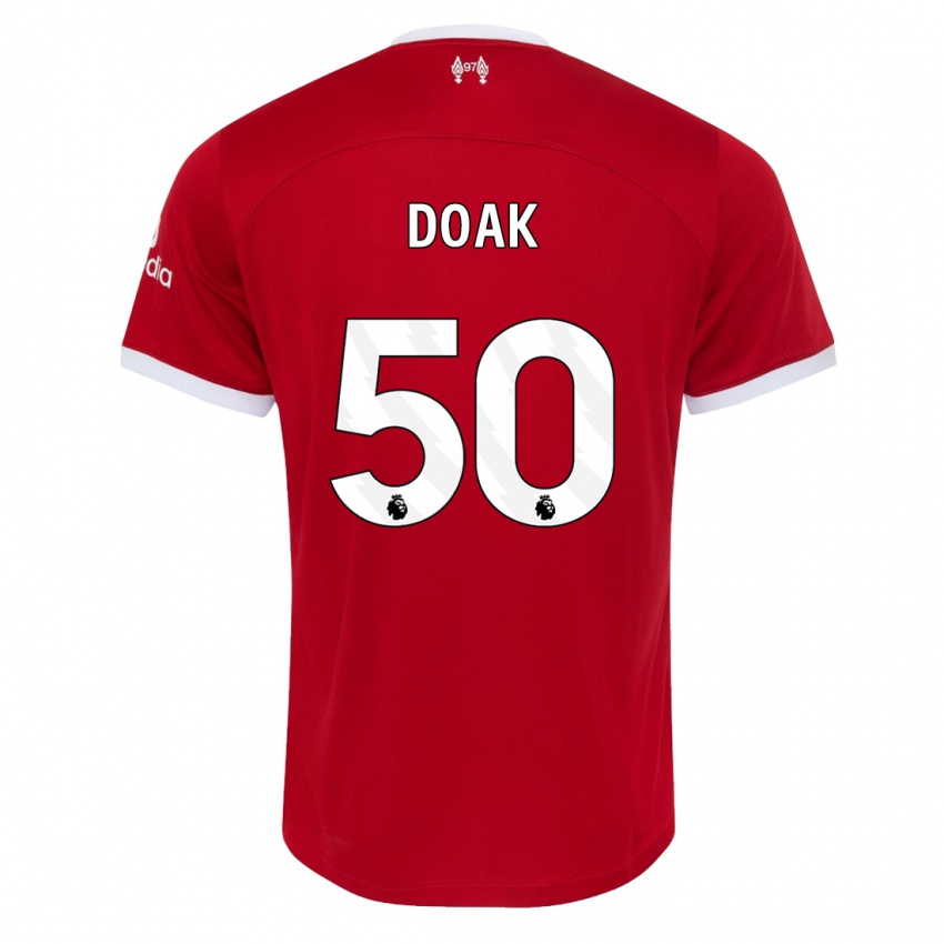 Damen Ben Doak #50 Rot Heimtrikot Trikot 2023/24 T-Shirt