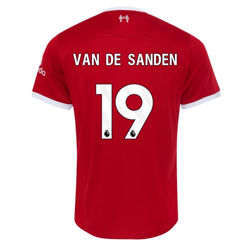 Damen Shanice Van De Sanden #19 Rot Heimtrikot Trikot 2023/24 T-Shirt