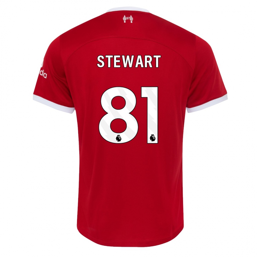 Damen Layton Stewart #81 Rot Heimtrikot Trikot 2023/24 T-Shirt