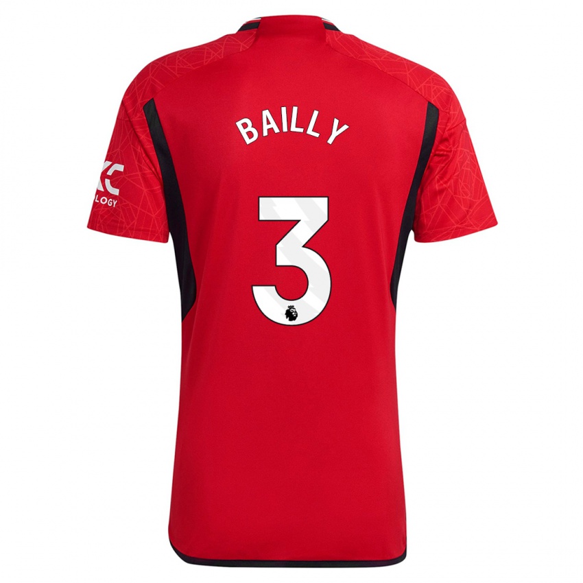 Damen Eric Bailly #3 Rot Heimtrikot Trikot 2023/24 T-Shirt