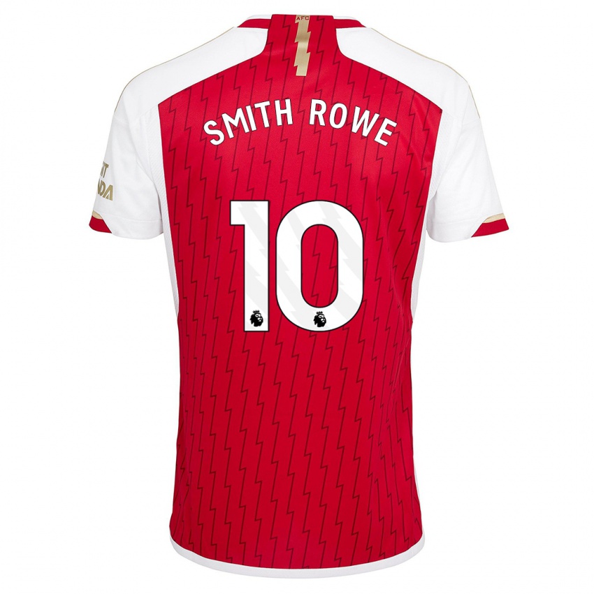 Damen Emile Smith Rowe #10 Rot Heimtrikot Trikot 2023/24 T-Shirt