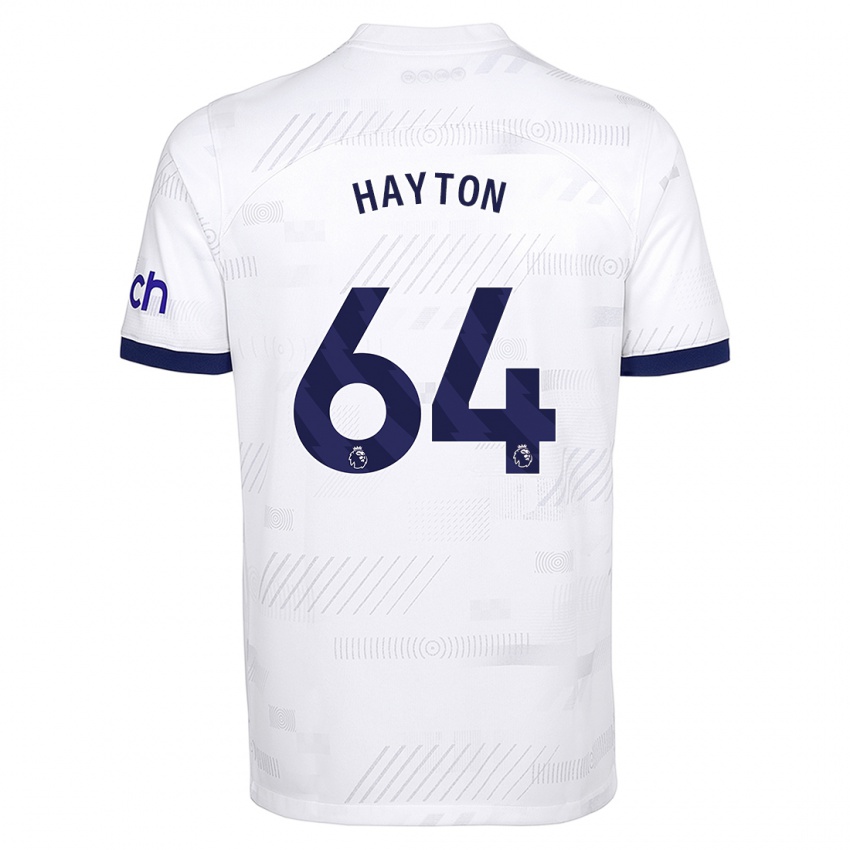 Damen Adam Hayton #64 Weiß Heimtrikot Trikot 2023/24 T-Shirt