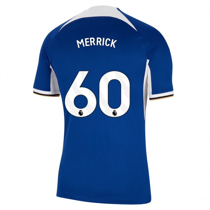Damen Max Merrick #60 Blau Heimtrikot Trikot 2023/24 T-Shirt
