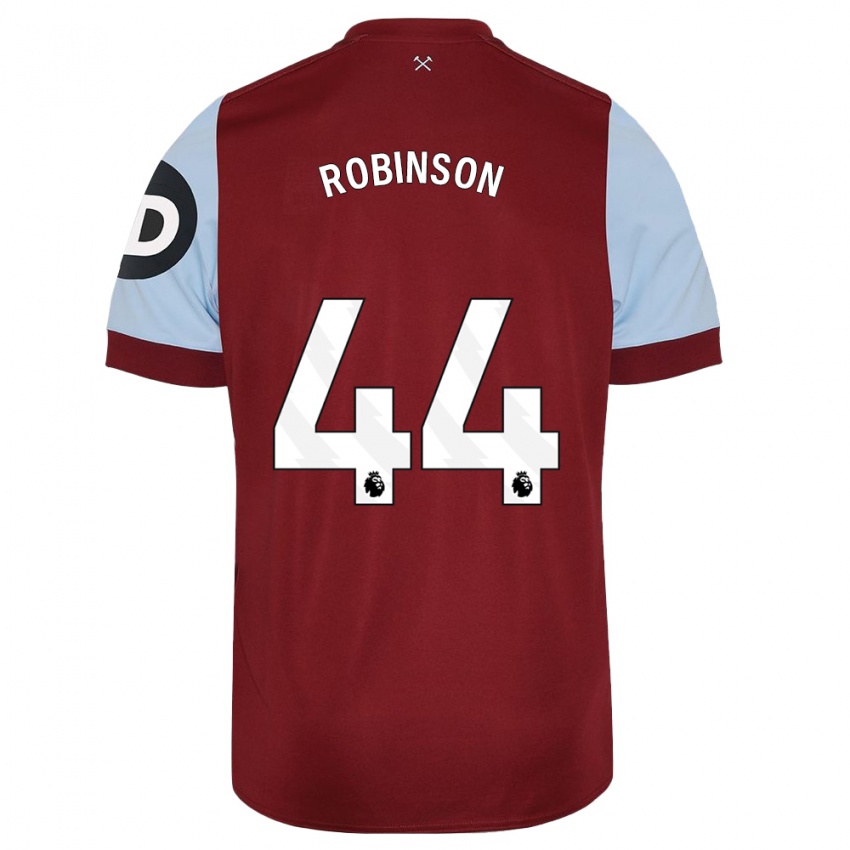 Damen Junior Robinson #44 Kastanienbraun Heimtrikot Trikot 2023/24 T-Shirt