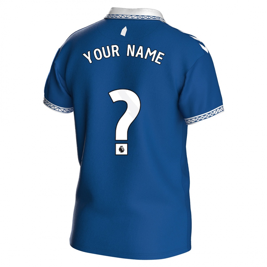 Damen Ihren Namen #0 Königsblau Heimtrikot Trikot 2023/24 T-Shirt