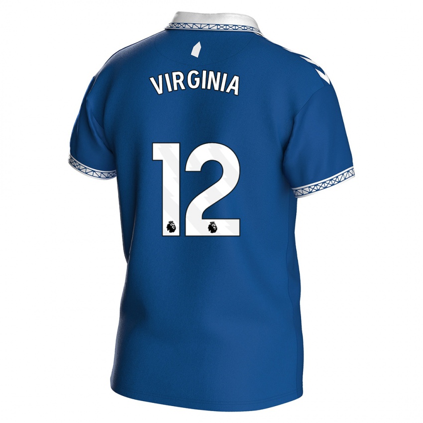 Damen Joao Virginia #12 Königsblau Heimtrikot Trikot 2023/24 T-Shirt