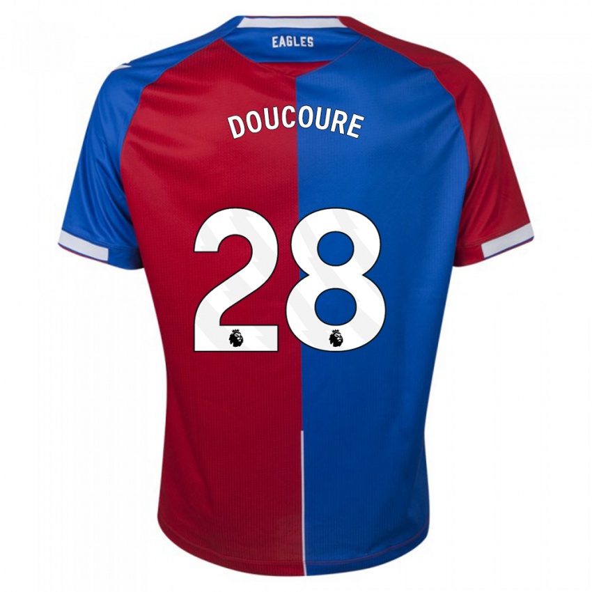 Damen Cheick Doucoure #28 Rot Blau Heimtrikot Trikot 2023/24 T-Shirt