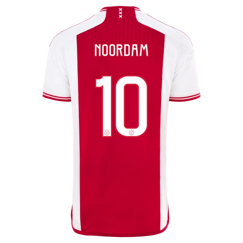 Damen Nadine Noordam #10 Rot-Weiss Heimtrikot Trikot 2023/24 T-Shirt