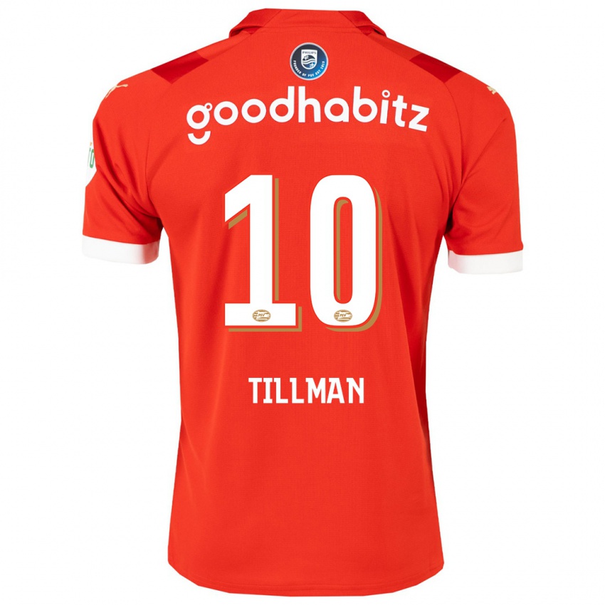 Damen Malik Tillman #10 Rot Heimtrikot Trikot 2023/24 T-Shirt