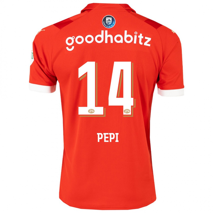 Damen Ricardo Pepi #14 Rot Heimtrikot Trikot 2023/24 T-Shirt