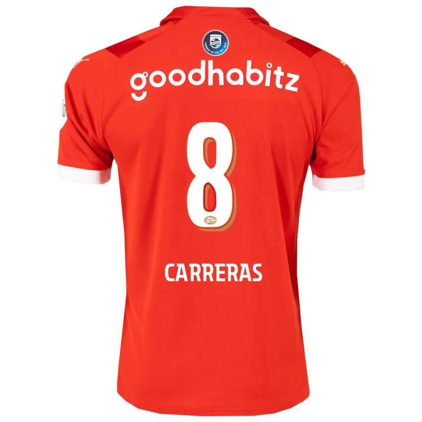 Damen Georgina Carreras #8 Rot Heimtrikot Trikot 2023/24 T-Shirt