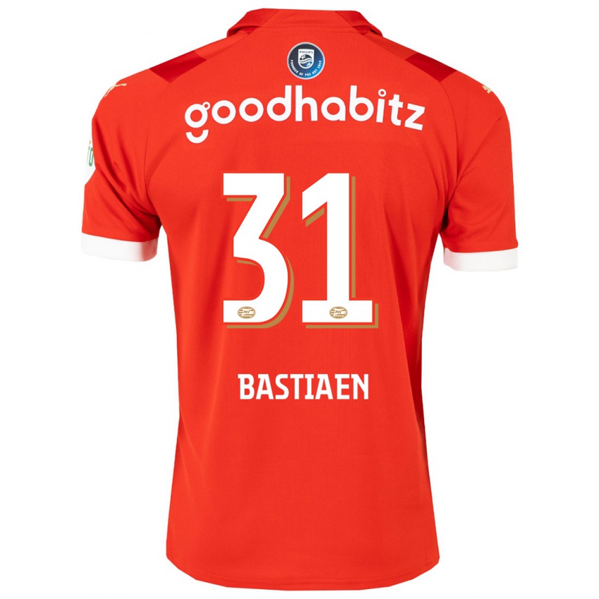 Damen Femke Bastiaen #31 Rot Heimtrikot Trikot 2023/24 T-Shirt