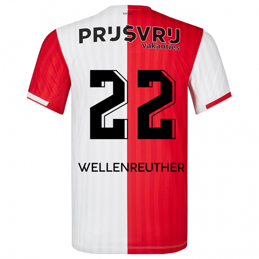 Damen Timon Wellenreuther #22 Rot-Weiss Heimtrikot Trikot 2023/24 T-Shirt