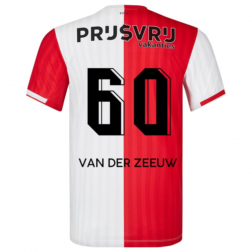 Damen Twan Van Der Zeeuw #60 Rot-Weiss Heimtrikot Trikot 2023/24 T-Shirt