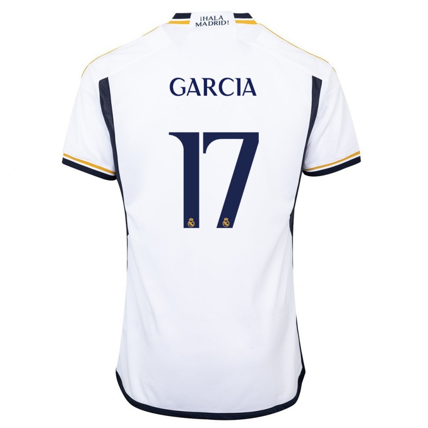 Damen Gonzalo Garcia #17 Weiß Heimtrikot Trikot 2023/24 T-Shirt