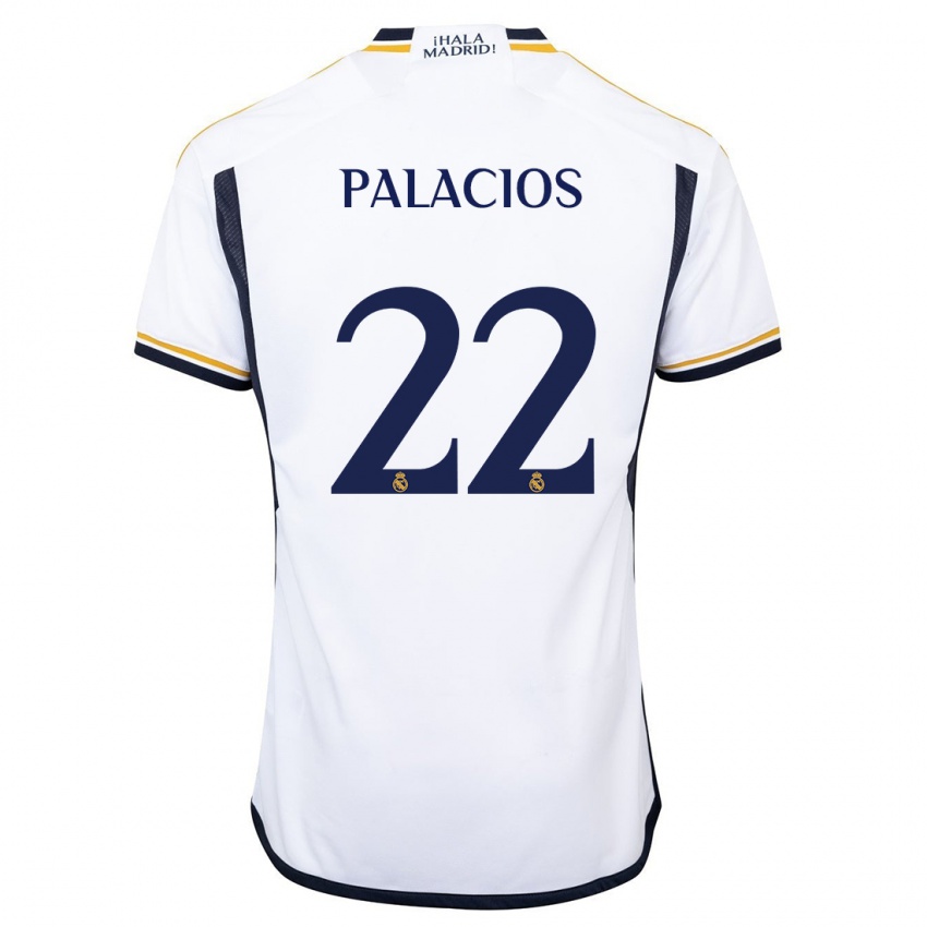Damen Cesar Palacios #22 Weiß Heimtrikot Trikot 2023/24 T-Shirt