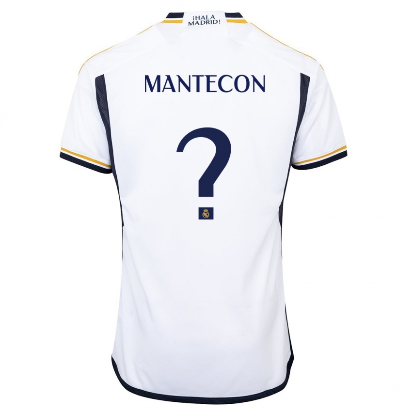 Damen Hugo Mantecon #0 Weiß Heimtrikot Trikot 2023/24 T-Shirt