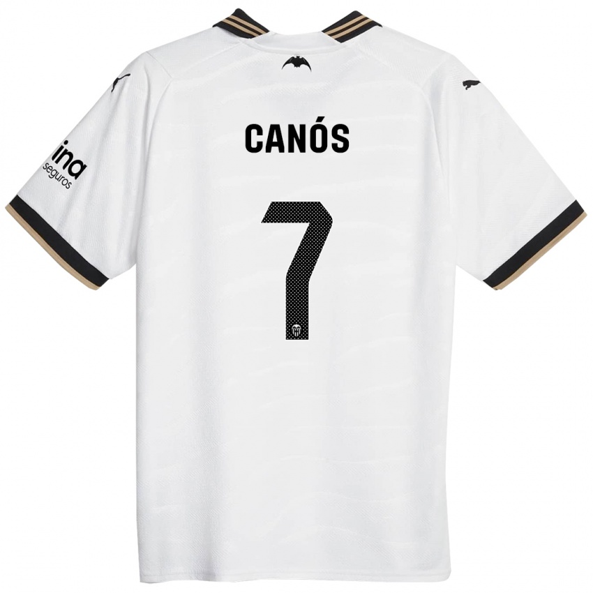 Damen Sergi Canós #7 Weiß Heimtrikot Trikot 2023/24 T-Shirt