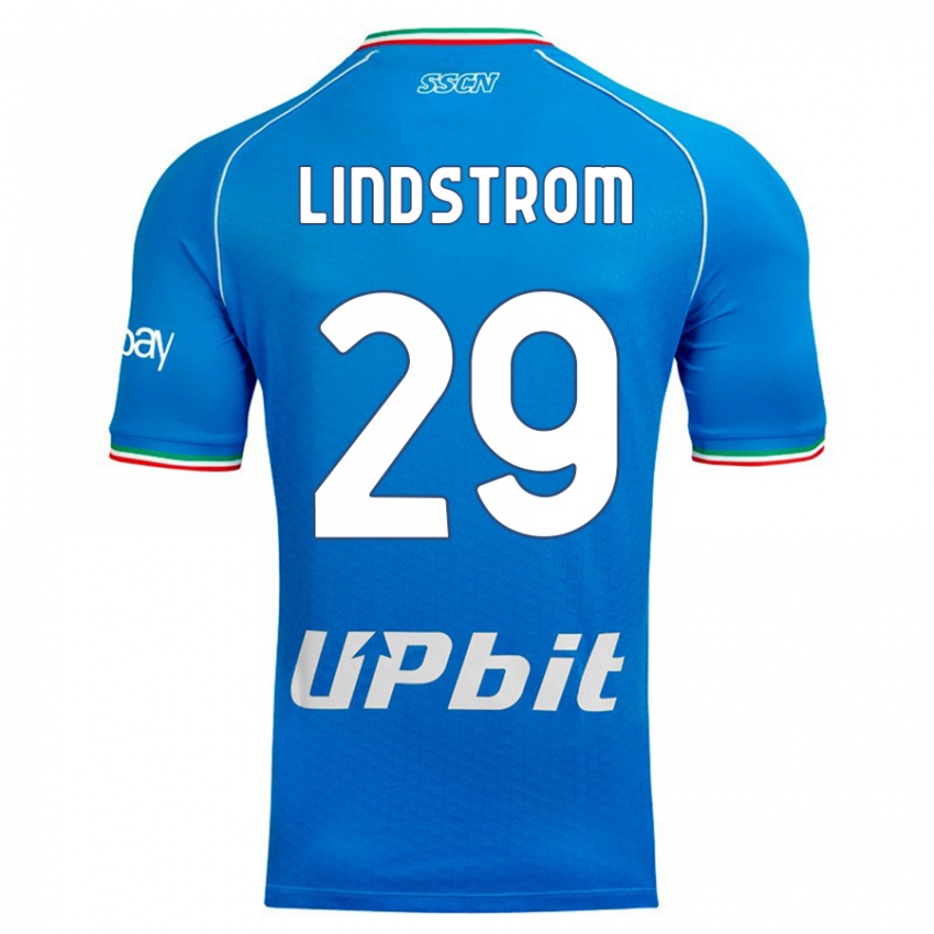 Damen Jesper Lindstrom #29 Himmelblau Heimtrikot Trikot 2023/24 T-Shirt
