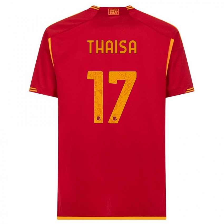 Damen Thaisa #17 Rot Heimtrikot Trikot 2023/24 T-Shirt
