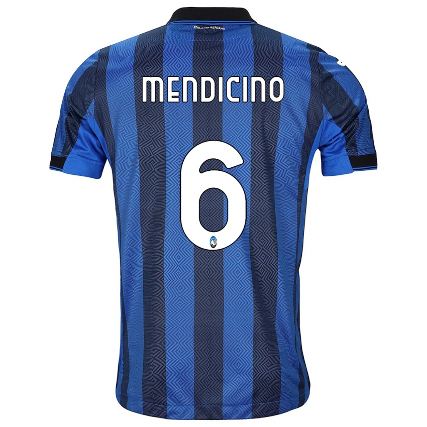 Damen Leonardo Mendicino #6 Schwarz Blau Heimtrikot Trikot 2023/24 T-Shirt