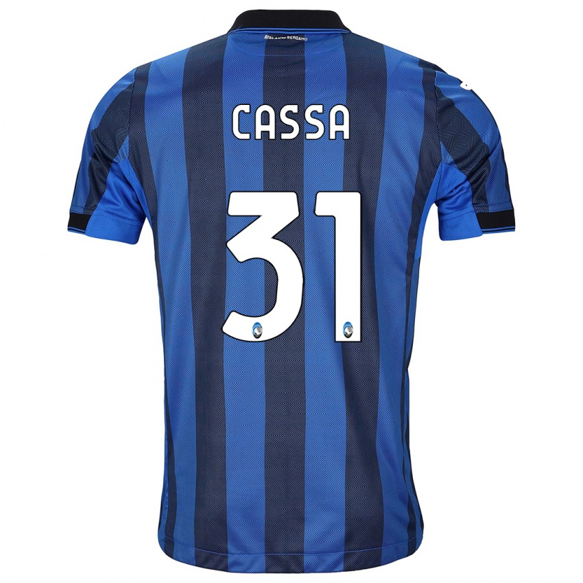 Damen Federico Cassa #31 Schwarz Blau Heimtrikot Trikot 2023/24 T-Shirt