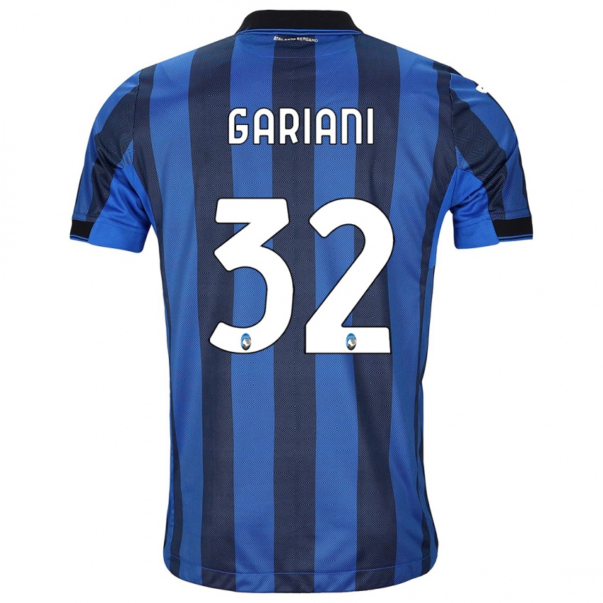 Damen Niccolò Gariani #32 Schwarz Blau Heimtrikot Trikot 2023/24 T-Shirt
