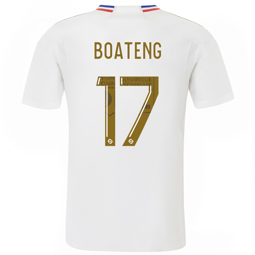 Damen Jerome Boateng #17 Weiß Heimtrikot Trikot 2023/24 T-Shirt