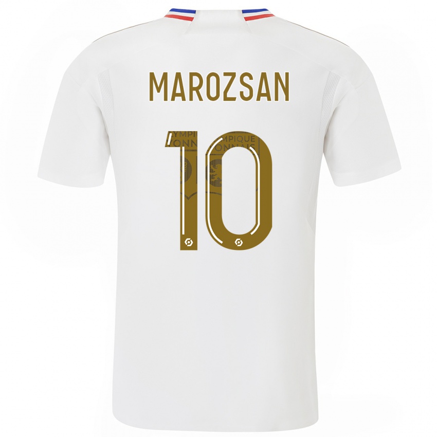 Damen Dzsenifer Marozsan #10 Weiß Heimtrikot Trikot 2023/24 T-Shirt