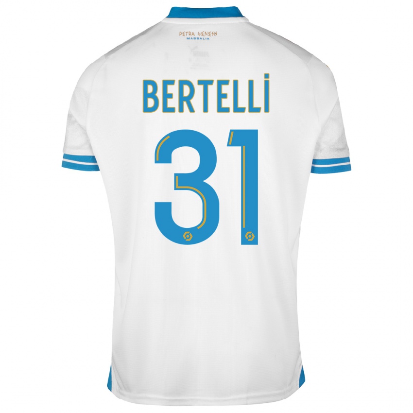 Damen Ugo Bertelli #31 Weiß Heimtrikot Trikot 2023/24 T-Shirt