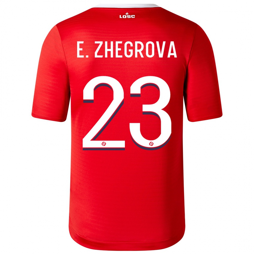 Damen Edon Zhegrova #23 Rot Heimtrikot Trikot 2023/24 T-Shirt