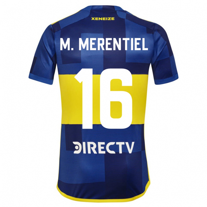 Damen Miguel Merentiel #16 Dunkelblau Gelb Heimtrikot Trikot 2023/24 T-Shirt