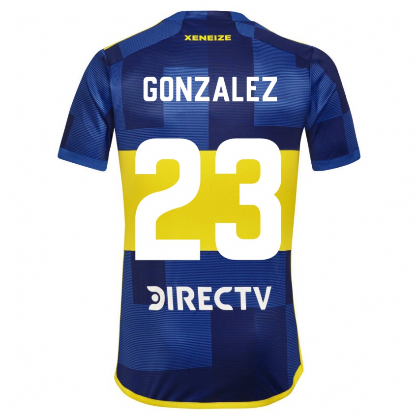 Damen Diego Gonzalez #23 Dunkelblau Gelb Heimtrikot Trikot 2023/24 T-Shirt