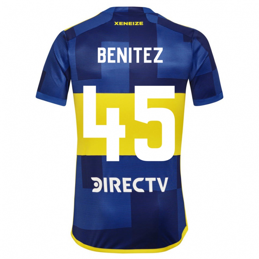 Damen Mauricio Benitez #45 Dunkelblau Gelb Heimtrikot Trikot 2023/24 T-Shirt