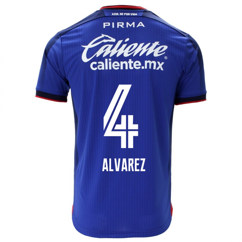 Damen Gabriela Alvarez #4 Blau Heimtrikot Trikot 2023/24 T-Shirt