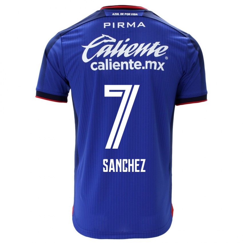 Damen Andrea Sanchez #7 Blau Heimtrikot Trikot 2023/24 T-Shirt