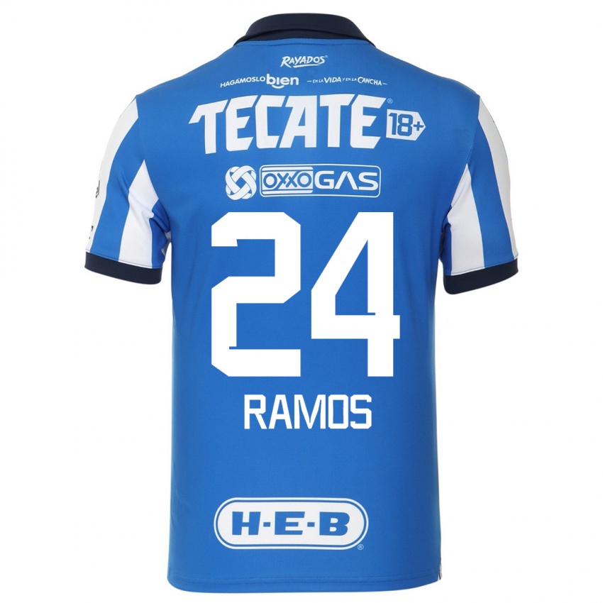 Damen Cesar Ramos #24 Blau Weiss Heimtrikot Trikot 2023/24 T-Shirt