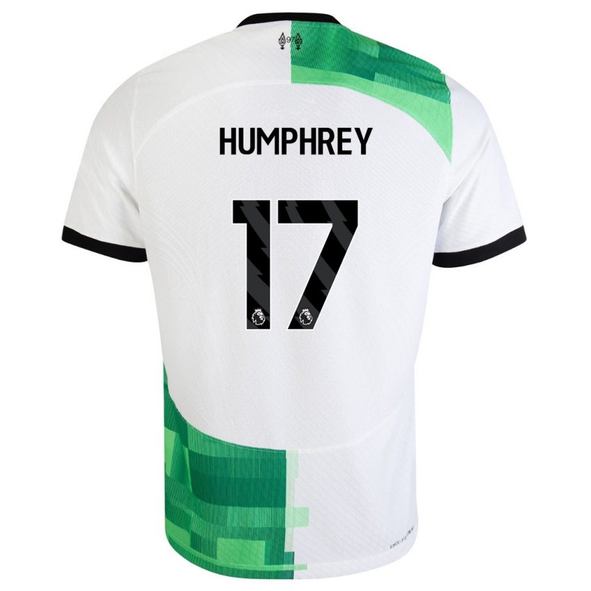Damen Carla Humphrey #17 Weiß Grün Auswärtstrikot Trikot 2023/24 T-Shirt