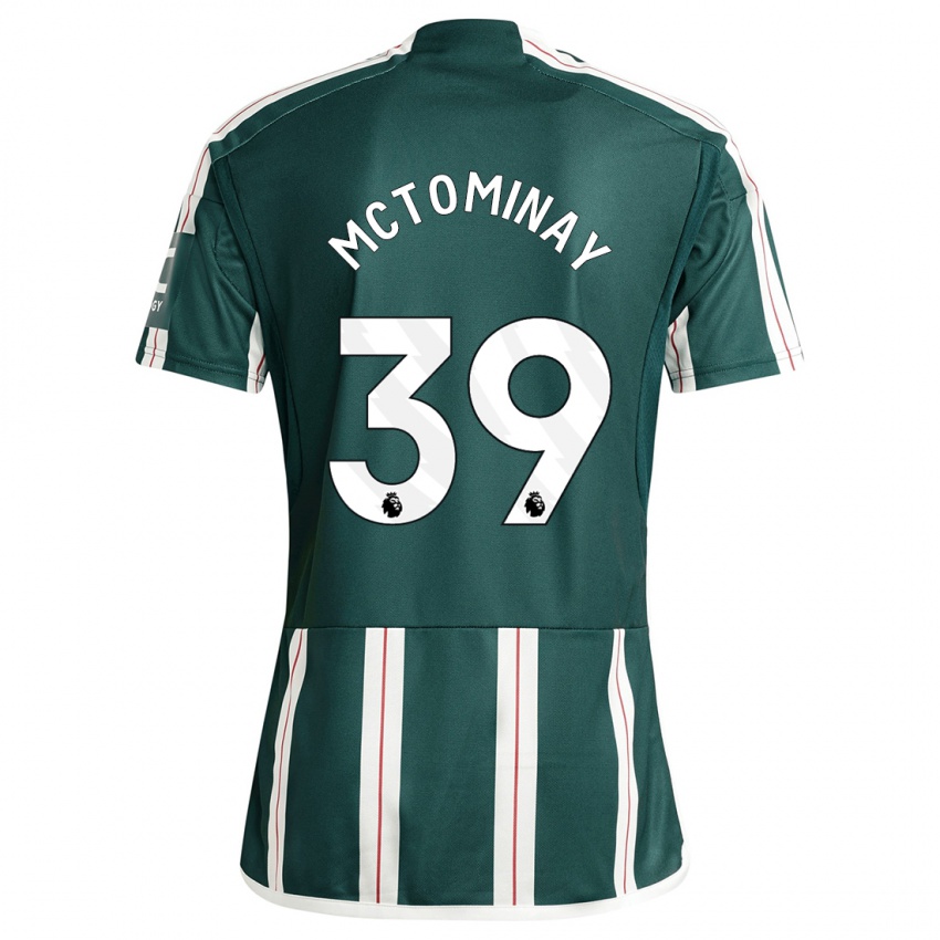 Damen Scott Mctominay #39 Dunkelgrün Auswärtstrikot Trikot 2023/24 T-Shirt