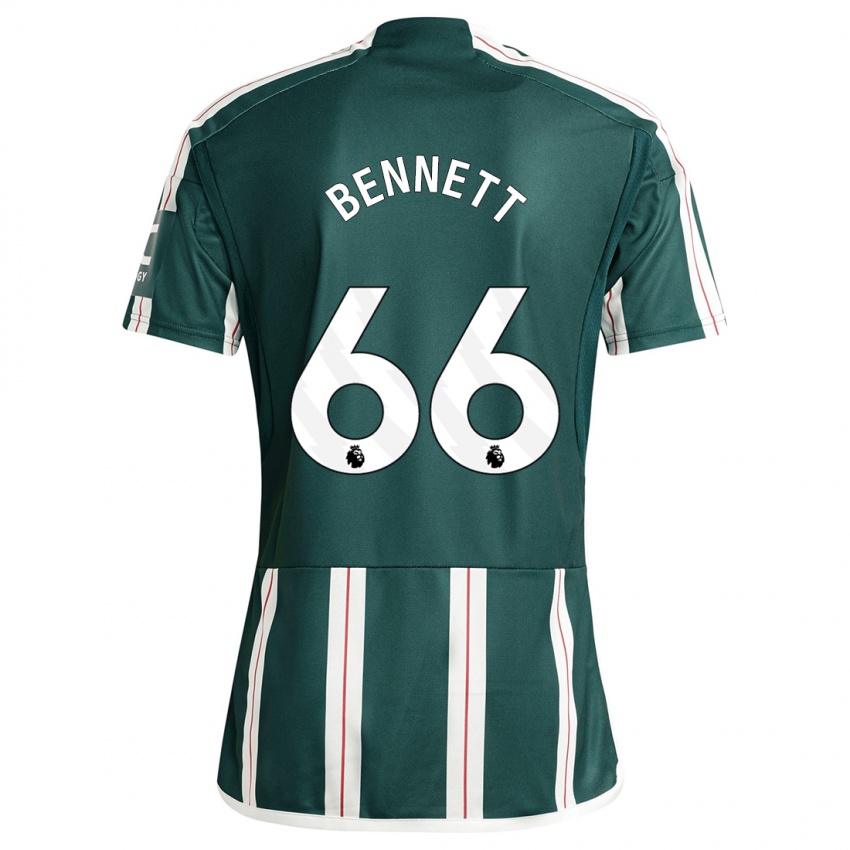 Damen Rhys Bennett #66 Dunkelgrün Auswärtstrikot Trikot 2023/24 T-Shirt