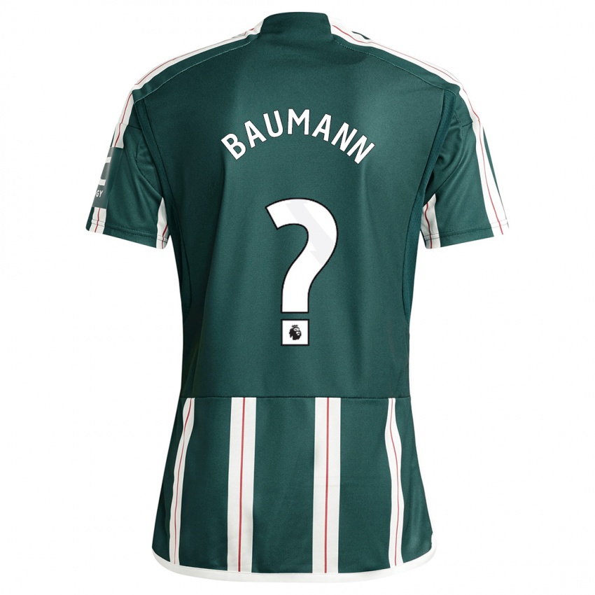 Damen Zach Baumann #0 Dunkelgrün Auswärtstrikot Trikot 2023/24 T-Shirt