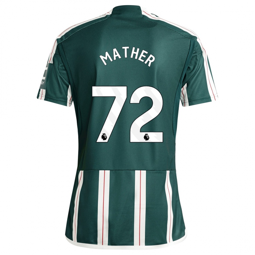 Damen Sam Mather #72 Dunkelgrün Auswärtstrikot Trikot 2023/24 T-Shirt