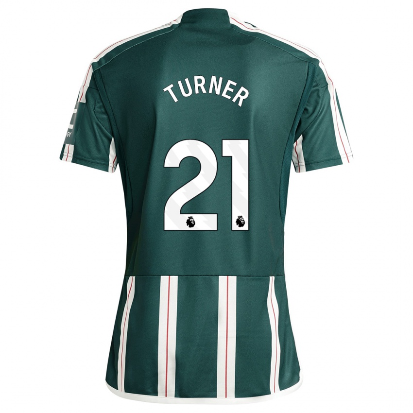 Damen Millie Turner #21 Dunkelgrün Auswärtstrikot Trikot 2023/24 T-Shirt