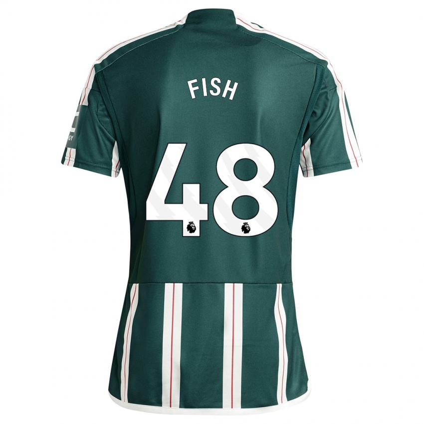 Damen Will Fish #48 Dunkelgrün Auswärtstrikot Trikot 2023/24 T-Shirt
