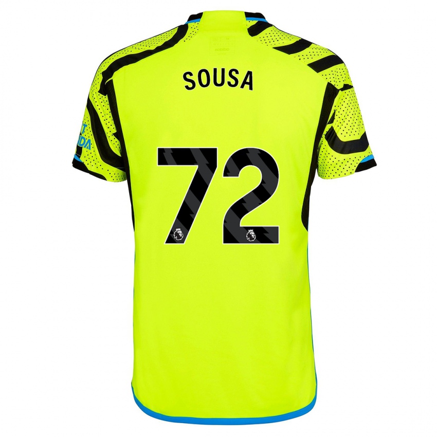 Damen Lino Sousa #72 Gelb Auswärtstrikot Trikot 2023/24 T-Shirt