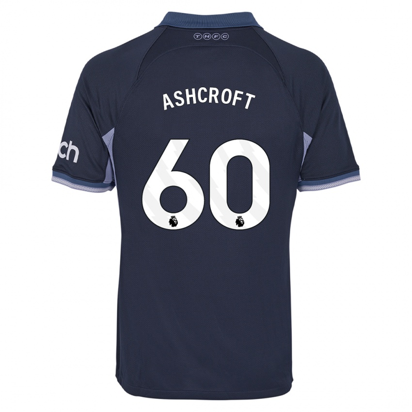 Damen Tyrell Ashcroft #60 Dunkelblau Auswärtstrikot Trikot 2023/24 T-Shirt