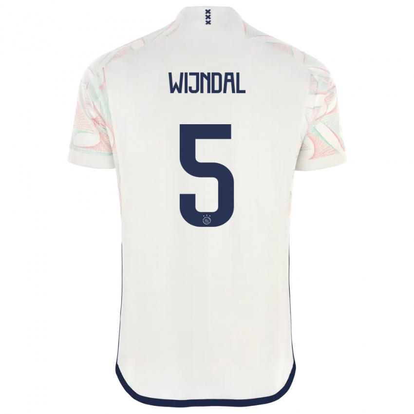 Damen Owen Wijndal #5 Weiß Auswärtstrikot Trikot 2023/24 T-Shirt