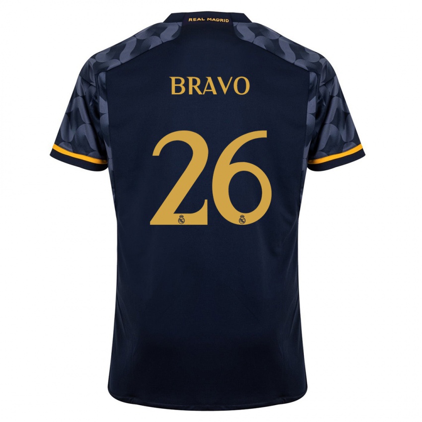 Damen Iker Bravo #26 Dunkelblau Auswärtstrikot Trikot 2023/24 T-Shirt