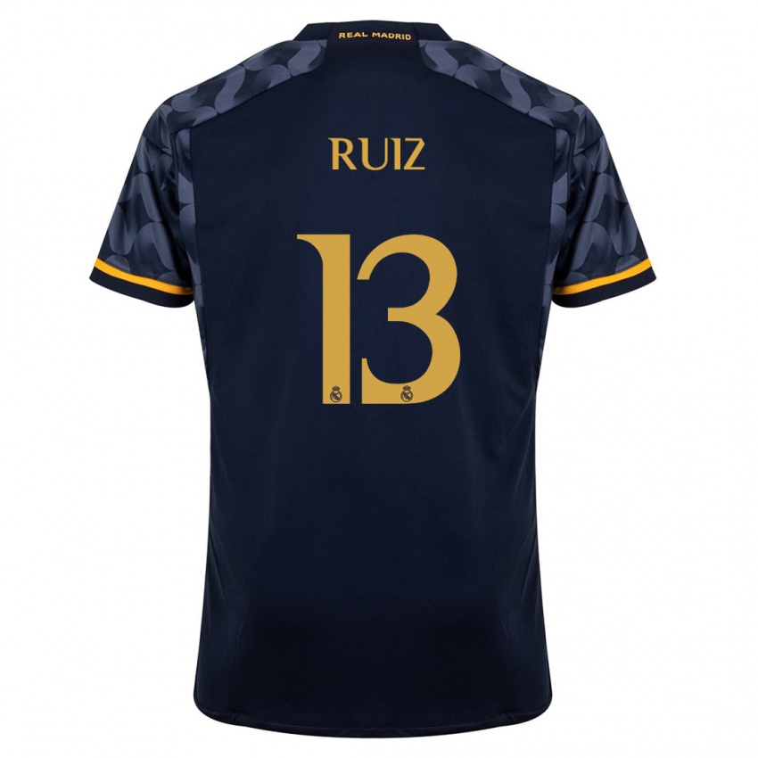 Damen Guillermo Ruiz #13 Dunkelblau Auswärtstrikot Trikot 2023/24 T-Shirt